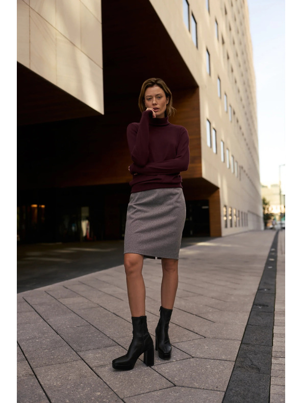 Moodo Szürke ceruzaszoknya Moodo