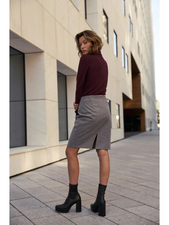 Moodo Szürke ceruzaszoknya Moodo