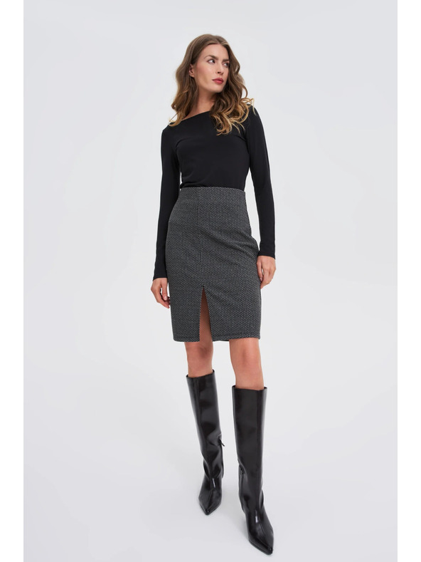 Moodo Grafitszürke ceruzaszoknya Moodo