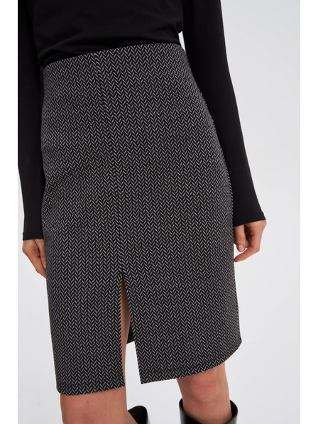 Moodo Grafitszürke ceruzaszoknya Moodo