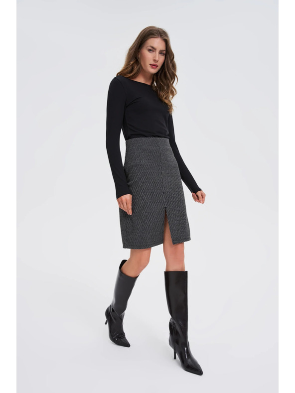 Moodo Grafitszürke ceruzaszoknya Moodo