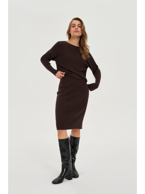 Moodo Barna kötött szoknya Moodo