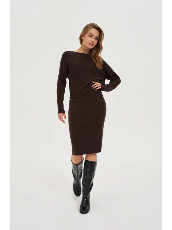 Moodo Barna kötött szoknya Moodo