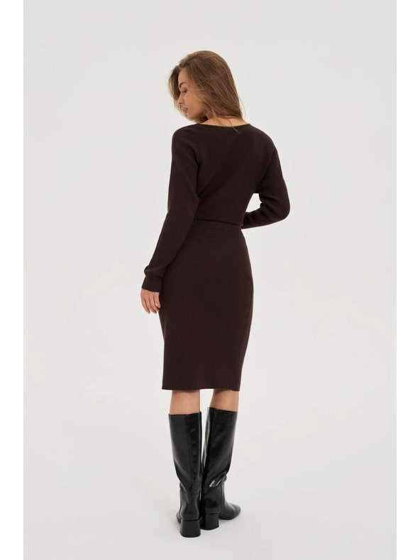 Moodo Barna kötött szoknya Moodo