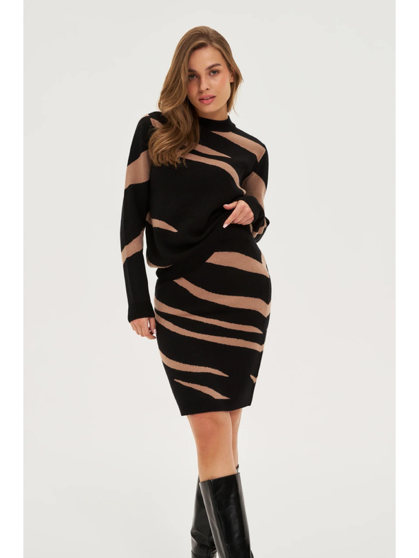 Moodo Fekete kötött szoknya Moodo