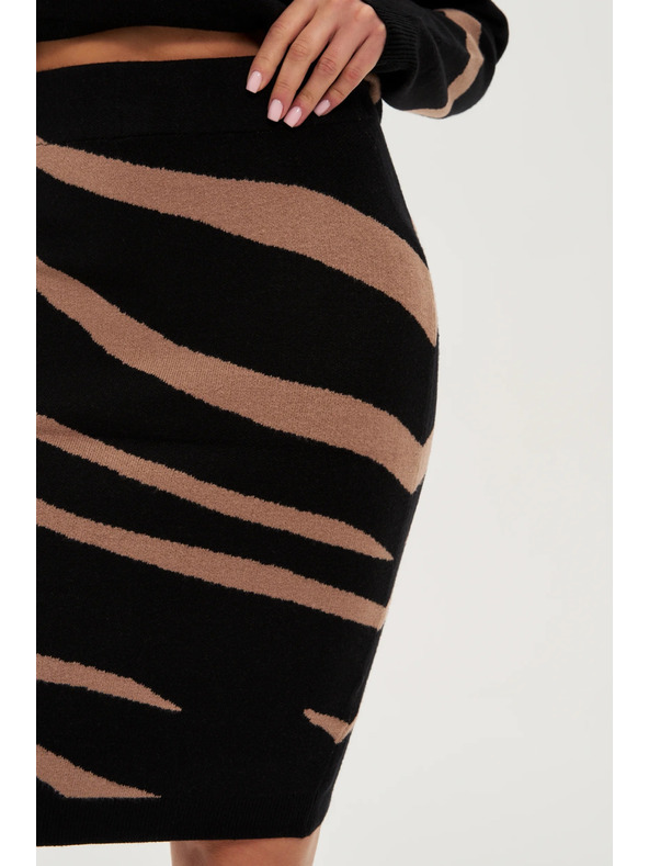 Moodo Fekete kötött szoknya Moodo