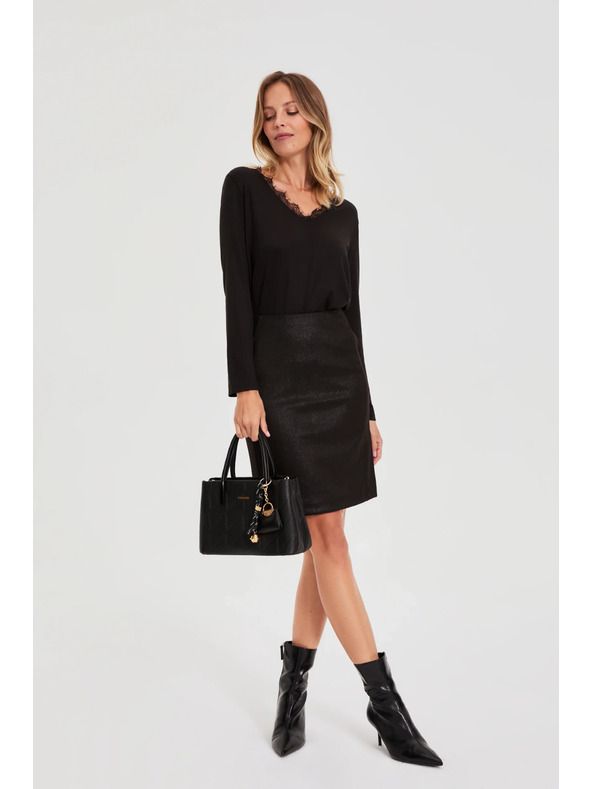 Moodo Fekete ceruzaszoknya Moodo