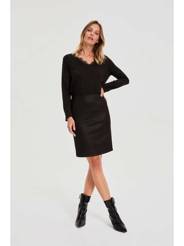 Moodo Fekete ceruzaszoknya Moodo