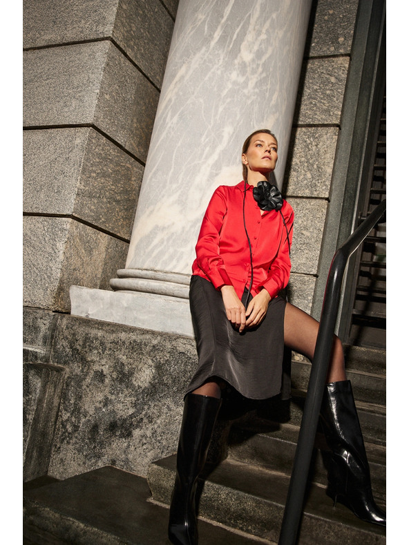 Moodo Fekete midi szoknya Moodo