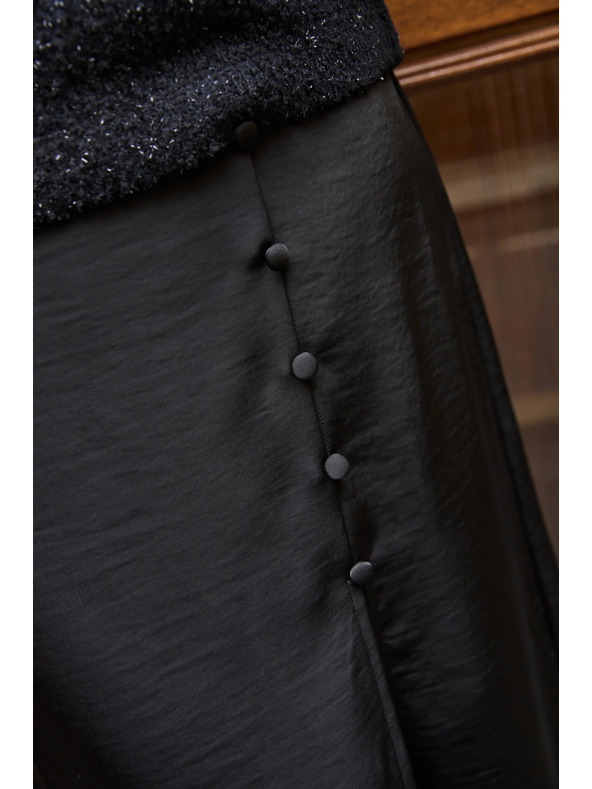 Moodo Fekete midi szoknya Moodo