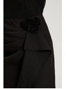 Moodo Fekete fodros szoknya Moodo