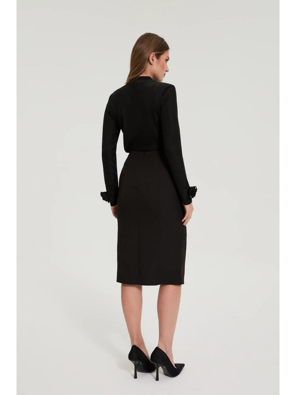 Moodo Fekete fodros szoknya Moodo