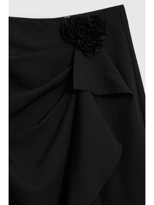 Moodo Fekete fodros szoknya Moodo