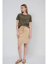 Moodo Bézs egyszerű szoknya Moodo