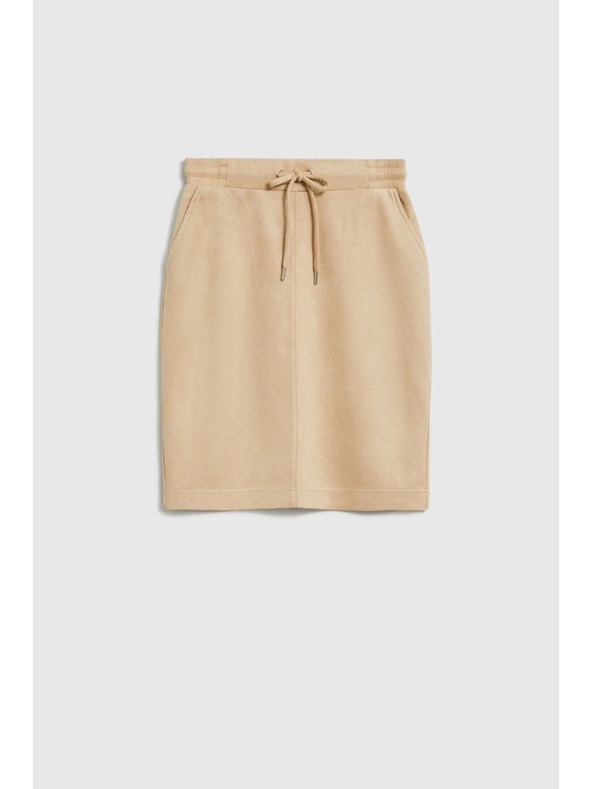 Moodo Bézs egyszerű szoknya Moodo