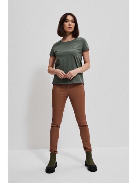 Moodo Barna viaszos szűk nadrág Moodo