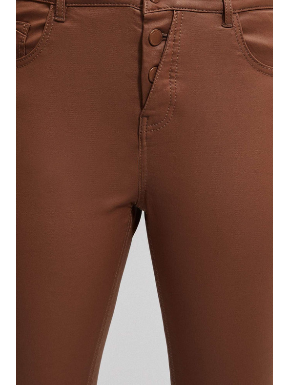 Moodo Barna viaszos szűk nadrág Moodo