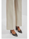 Moodo Homokszínű bő szárú nadrág Moodo