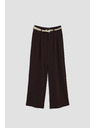 Moodo Sötétbarna bő szárú nadrág Moodo
