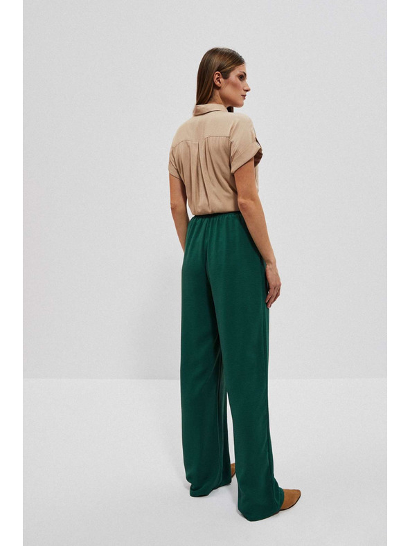 Moodo Malachitzöld bő szárú nadrág Moodo