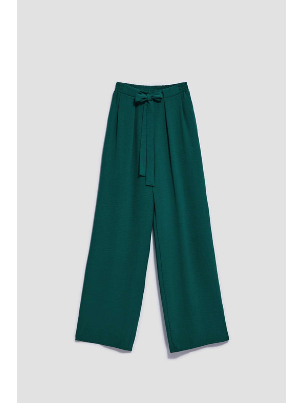 Moodo Malachitzöld bő szárú nadrág Moodo