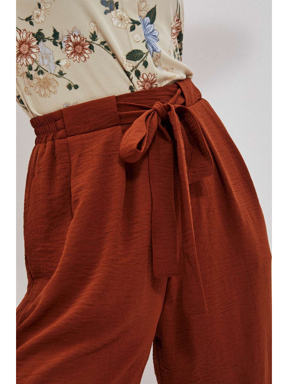 Moodo Barna bő szárú nadrág Moodo