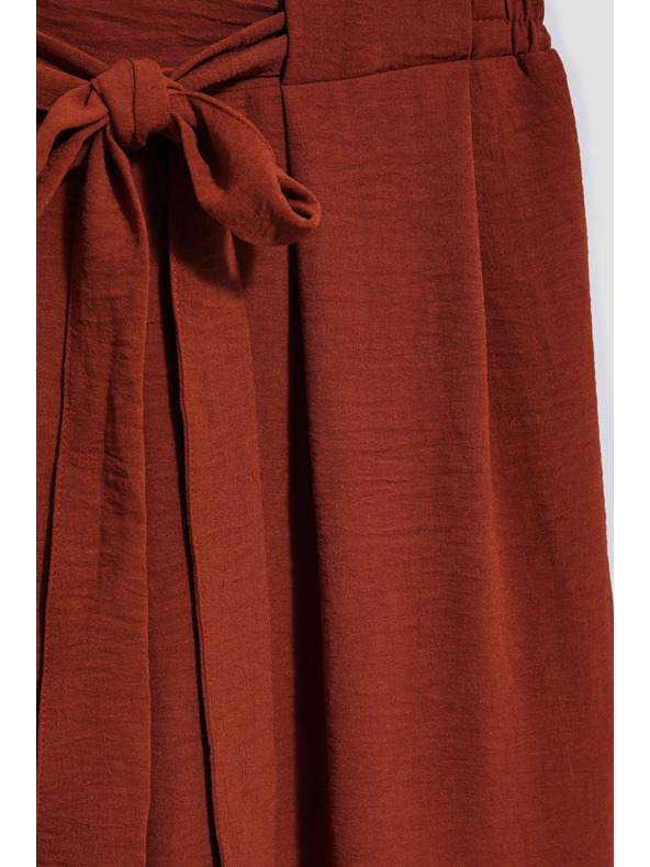 Moodo Barna bő szárú nadrág Moodo