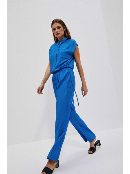 Moodo Azúrkék bő szárú nadrág Moodo