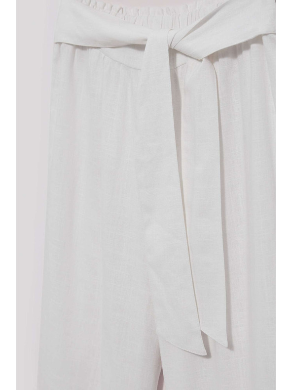 Moodo Moodo lenvászon nadrág bő szabással