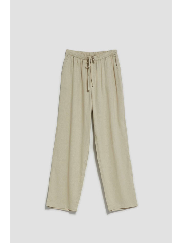 Moodo Homokszínű egyenes szárú nadrág Moodo