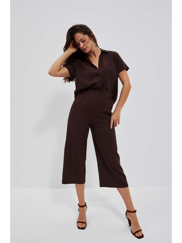 Moodo Sötétbarna gumis derekú nadrágszoknya Moodo