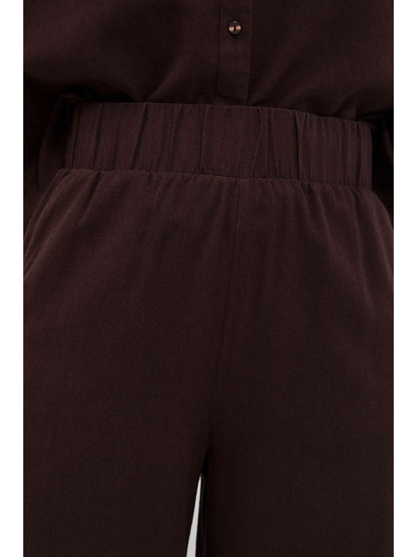 Moodo Sötétbarna gumis derekú nadrágszoknya Moodo