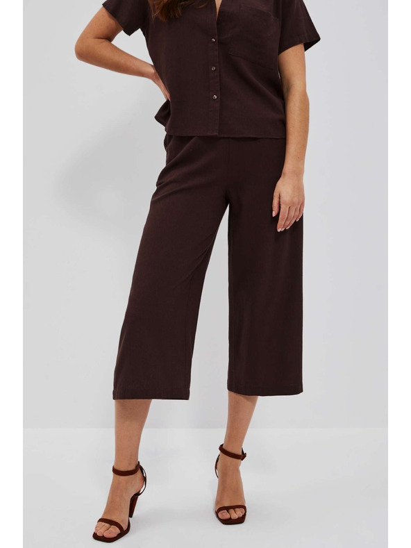 Moodo Sötétbarna gumis derekú nadrágszoknya Moodo