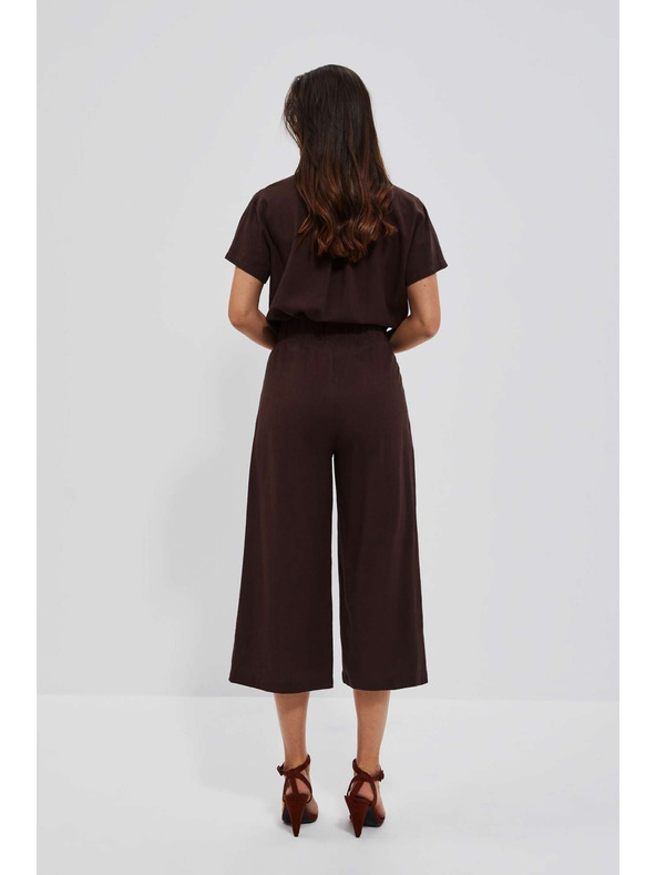 Moodo Sötétbarna gumis derekú nadrágszoknya Moodo