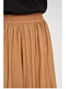 Moodo Viszkóz bézs széles szárú nadrág Moodo
