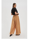 Moodo Viszkóz bézs széles szárú nadrág Moodo