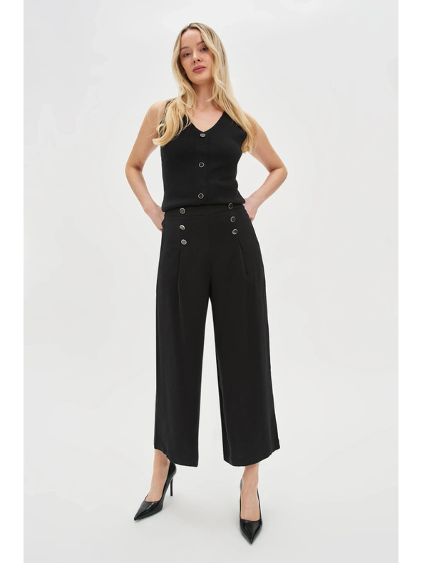 Moodo Fekete gombos nadrágszoknya Moodo