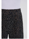 Moodo Fekete leopárd mintás nadrág Moodo