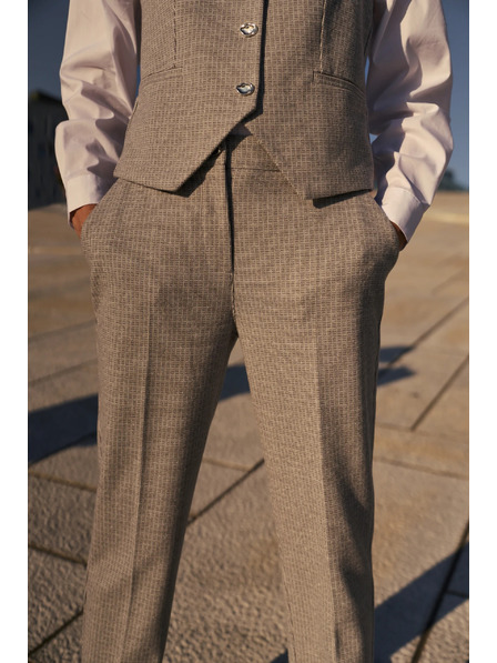 Moodo Szürke strukturált nadrág Moodo