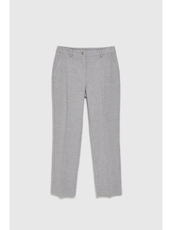 Moodo Szürke strukturált nadrág Moodo