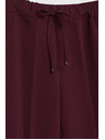Moodo Bordó strukturált egyenes szárú nadrág Moodo