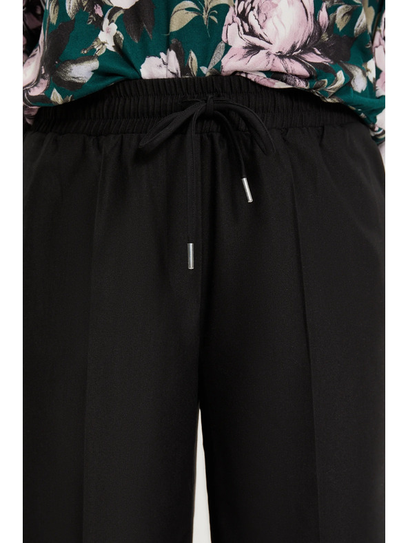 Moodo Moodo fekete bő szárú nadrág