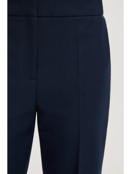 Moodo Sötétkék egyenes szárú pepita nadrág Moodo