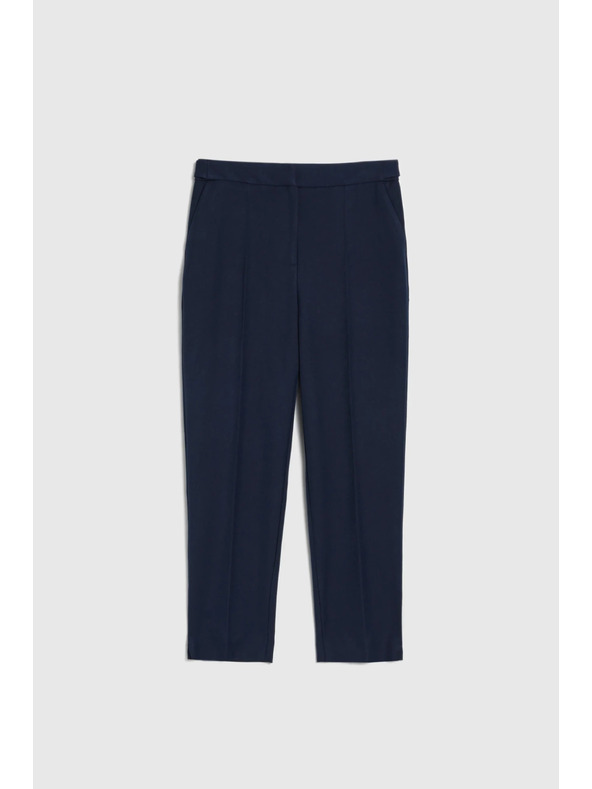 Moodo Sötétkék egyenes szárú pepita nadrág Moodo