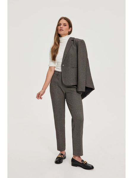 Moodo Sötét bézs metál szálú nadrág Moodo