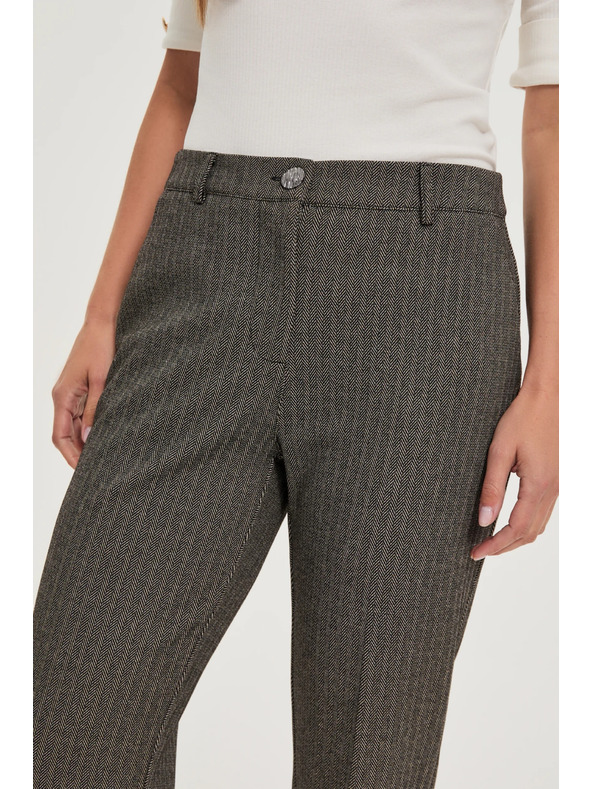 Moodo Sötét bézs metál szálú nadrág Moodo