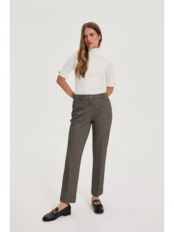 Moodo Sötét bézs metál szálú nadrág Moodo