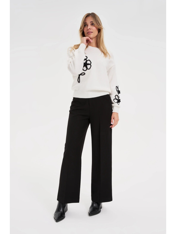 Moodo Moodo fekete bő szárú nadrág