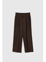 Moodo Barna strukturált nadrág övvel Moodo