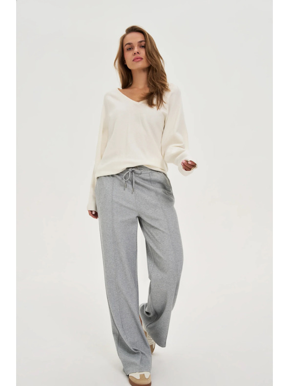 Moodo Szürke széles szárú nadrág Moodo